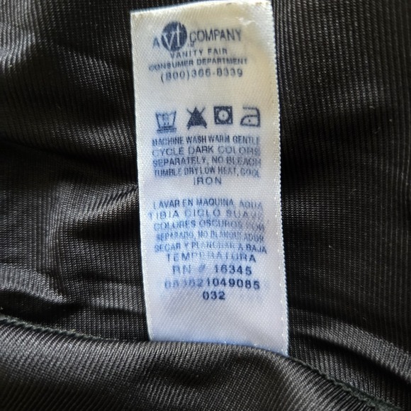 Vanity Fair Vintage Black Nylon And Lace Half Slip Size L 42‎ Side Slit Lingerie - Picture 5 of 7